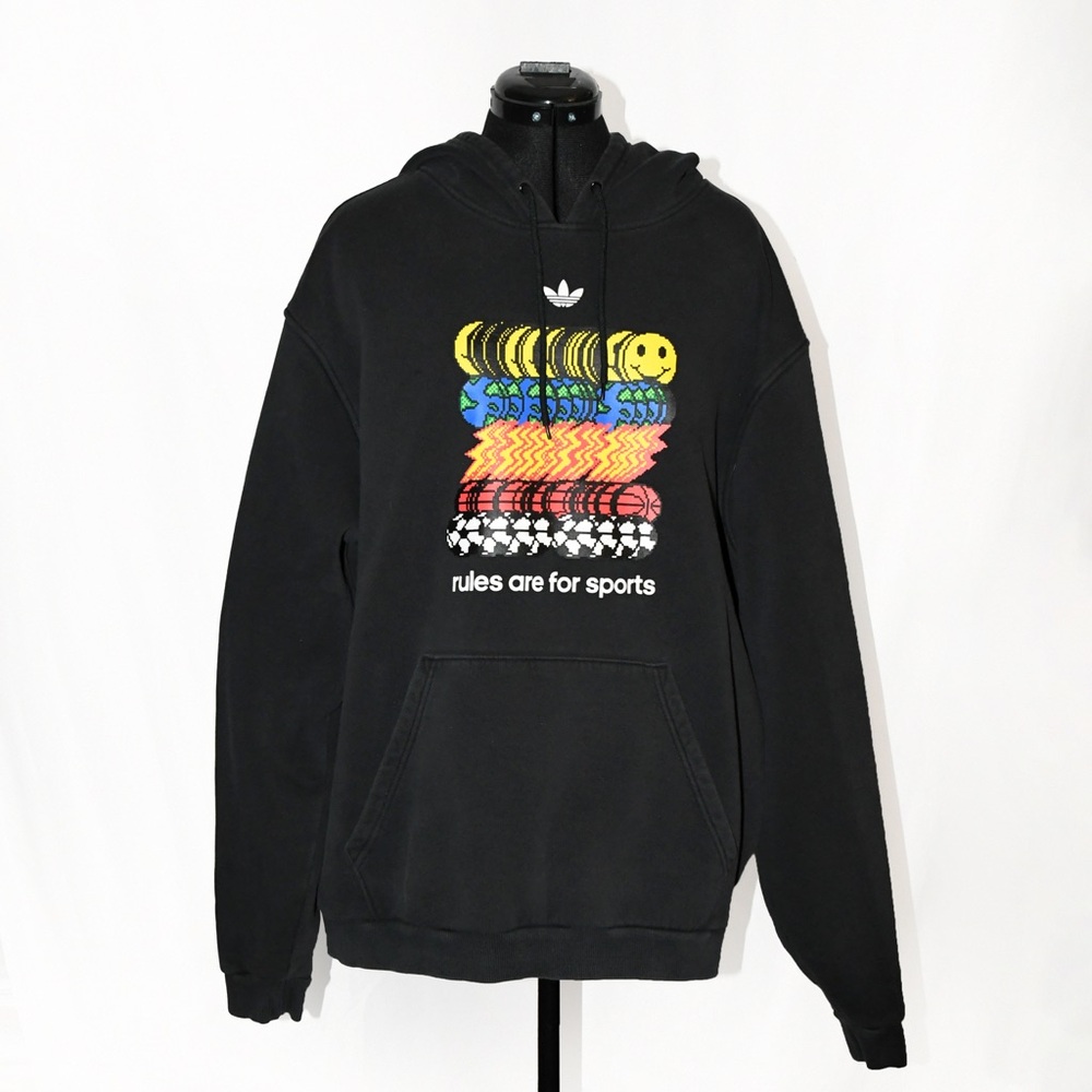 adidas glitch emoji hoodie